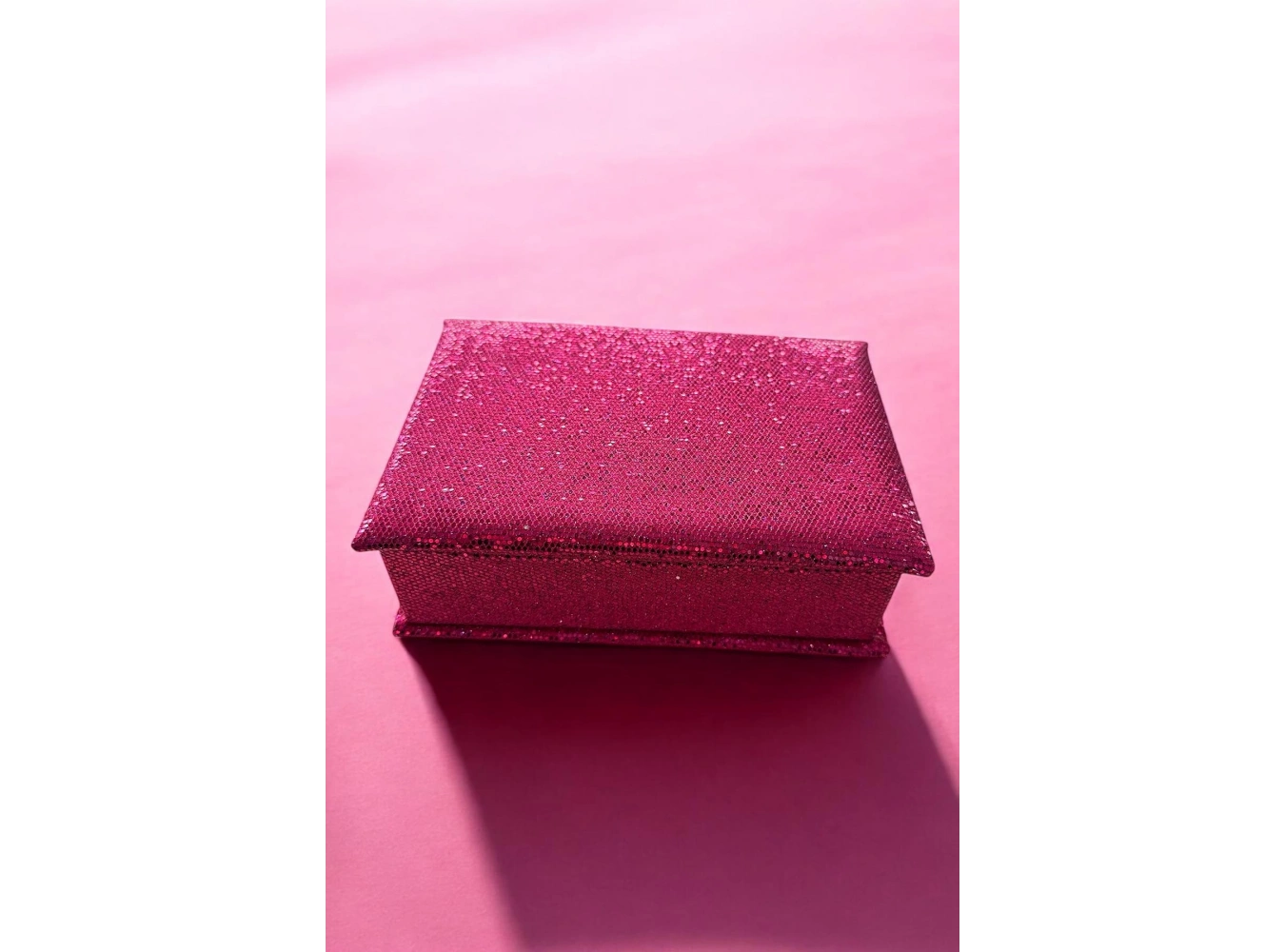 Pembe Renk Sim Detaylı Takı Kutusu