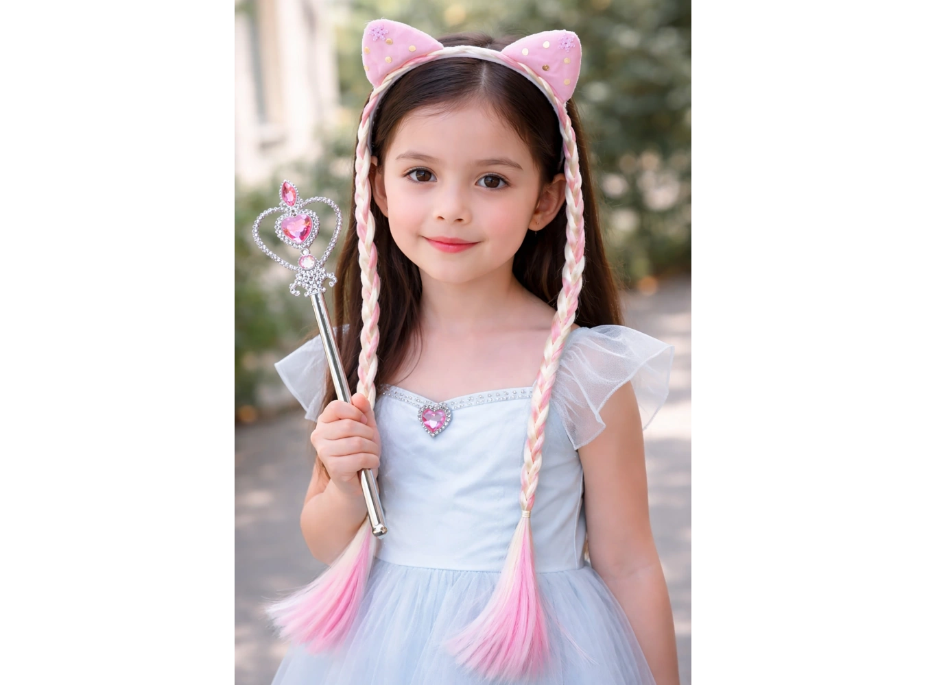 Pembe Renk Taç/Asa Set