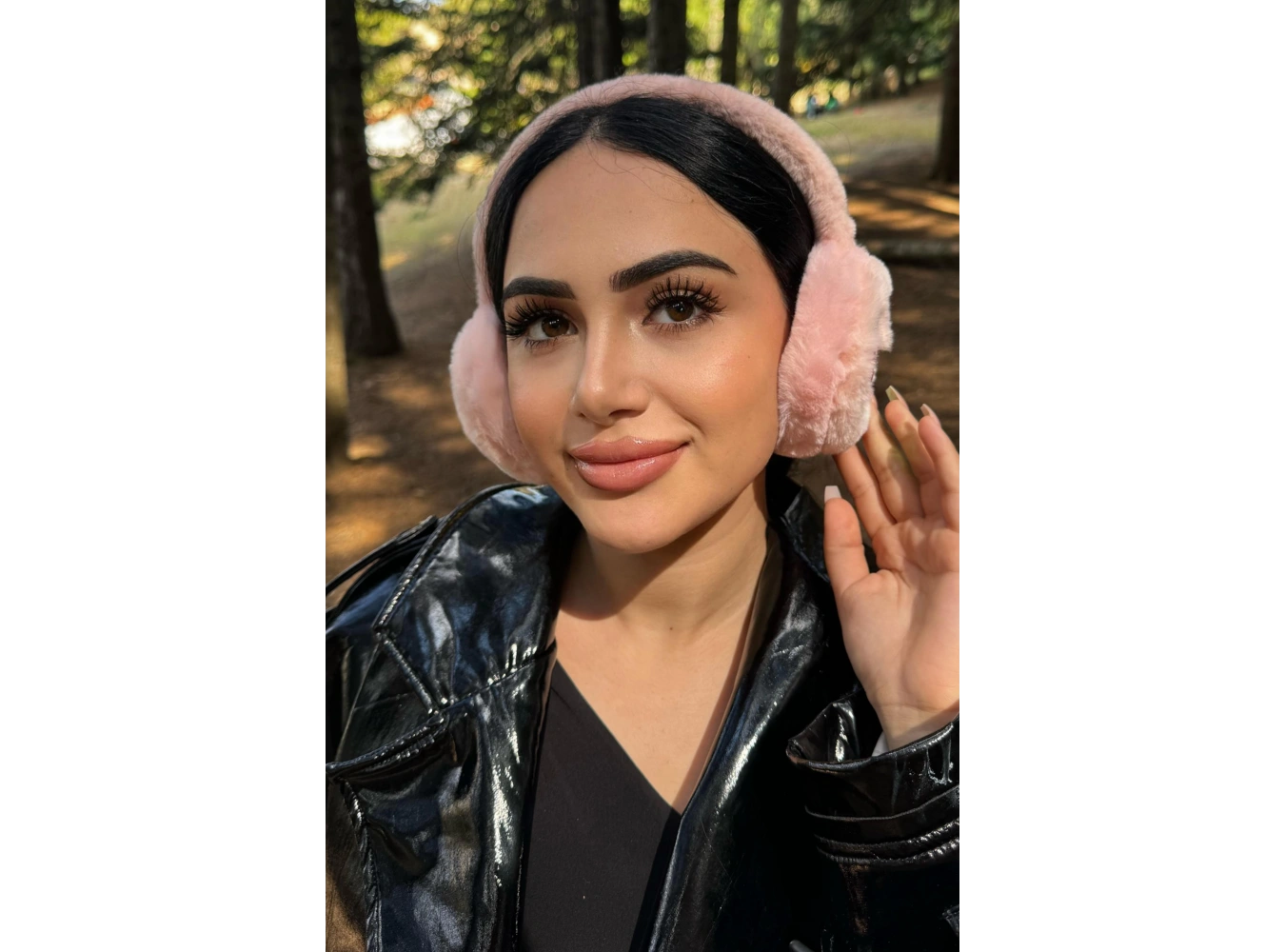 Pembe Renk Taç Figürlü Peluş Kulaklık