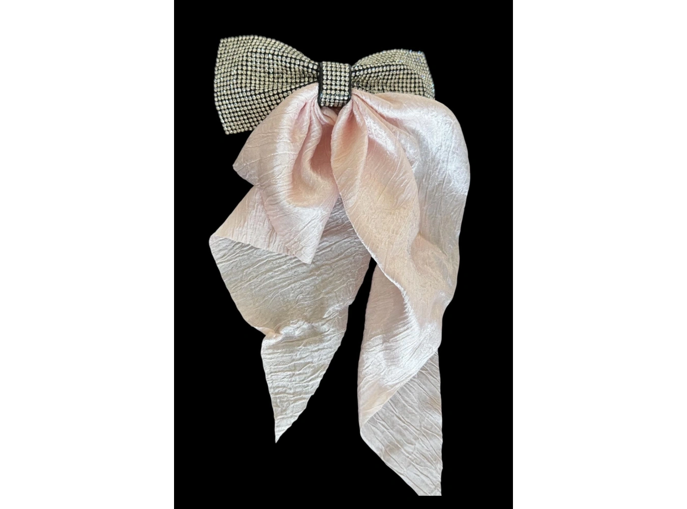 Pembe Renk Taş Detaylı Kurdele Otomat Toka