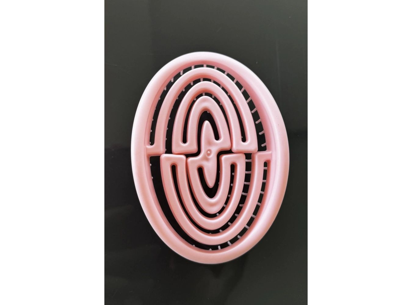 Pembe Renk Taşınabilir Saç Tarama Fırçası/ Tarak