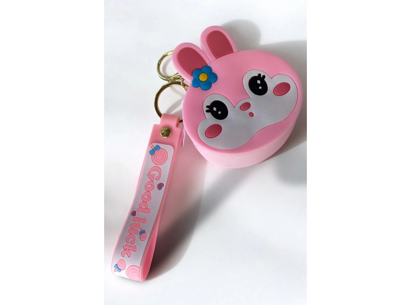 Pembe Renk Tavşan Figürlü Anahtarlık/ Cüzdan