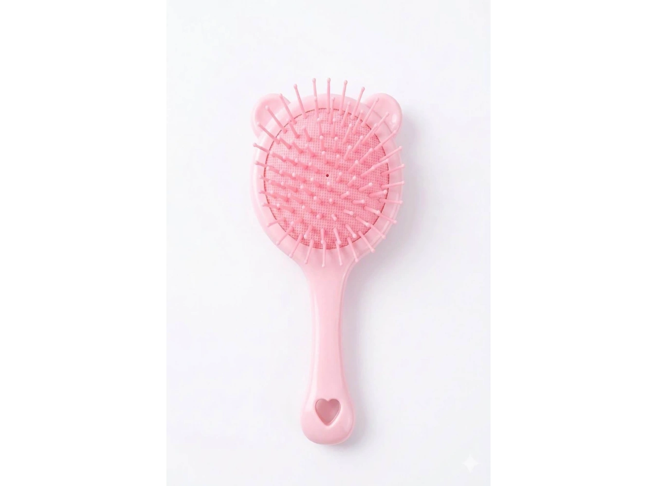 Pembe Renk Tavşan Figürlü Çocuk Saç Tarama Fırçası/Tarak