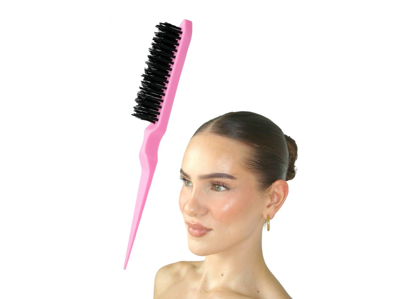 Pembe Renk Topuz Fırçası