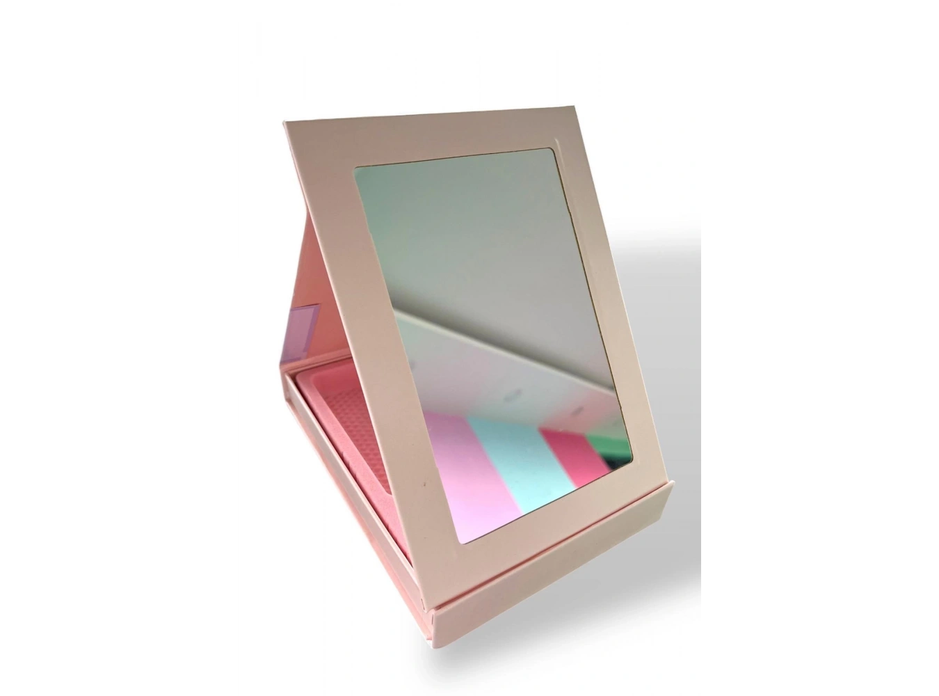 Pembe Renk Uçak Figürlü Ayna Detaylı Takı Organizeri