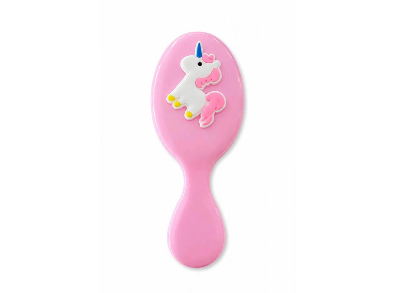 Pembe Renk Unicorn Figürlü Çocuk Saç Tarama Fırçası/Tarak