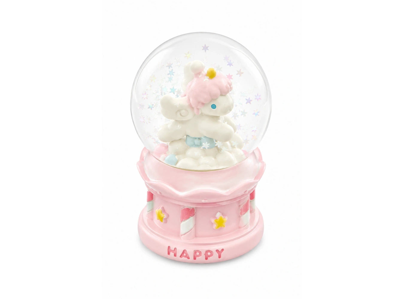 Pembe Renk Unicorn Işıklı Mini Küre