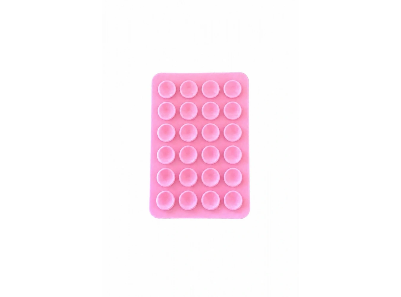 Pembe Renk Vantuzlu Vakumlu Yapışkanlı Telefon Tutacağı