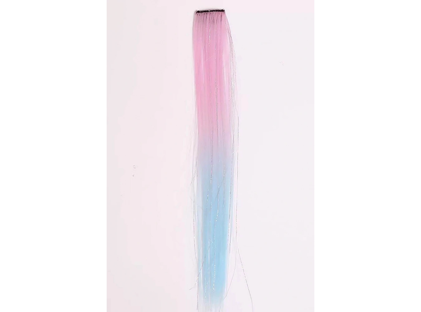 Pembe Ve Mavi Renk Simli Yan Postiş (50cm)