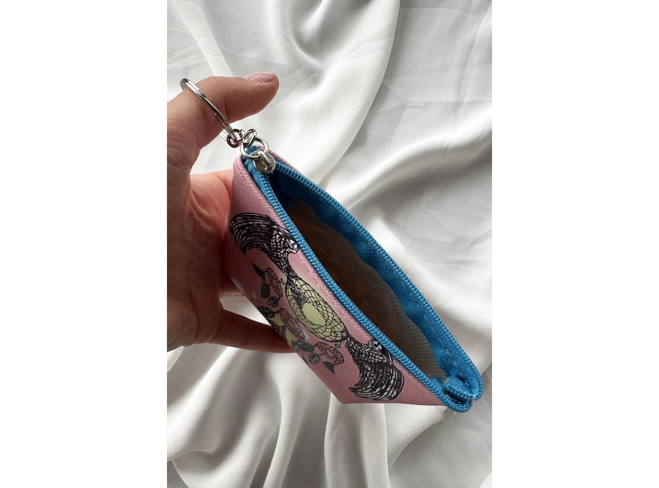 Pudra Renk Düş Kapanı Figürlü Anahtarlık /Cüzdan