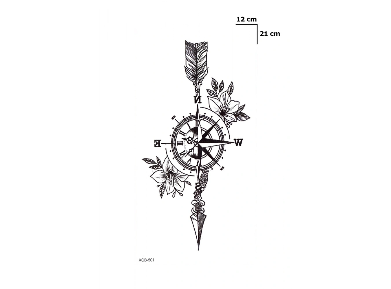 Pusula Geçici Dövme Tattoo