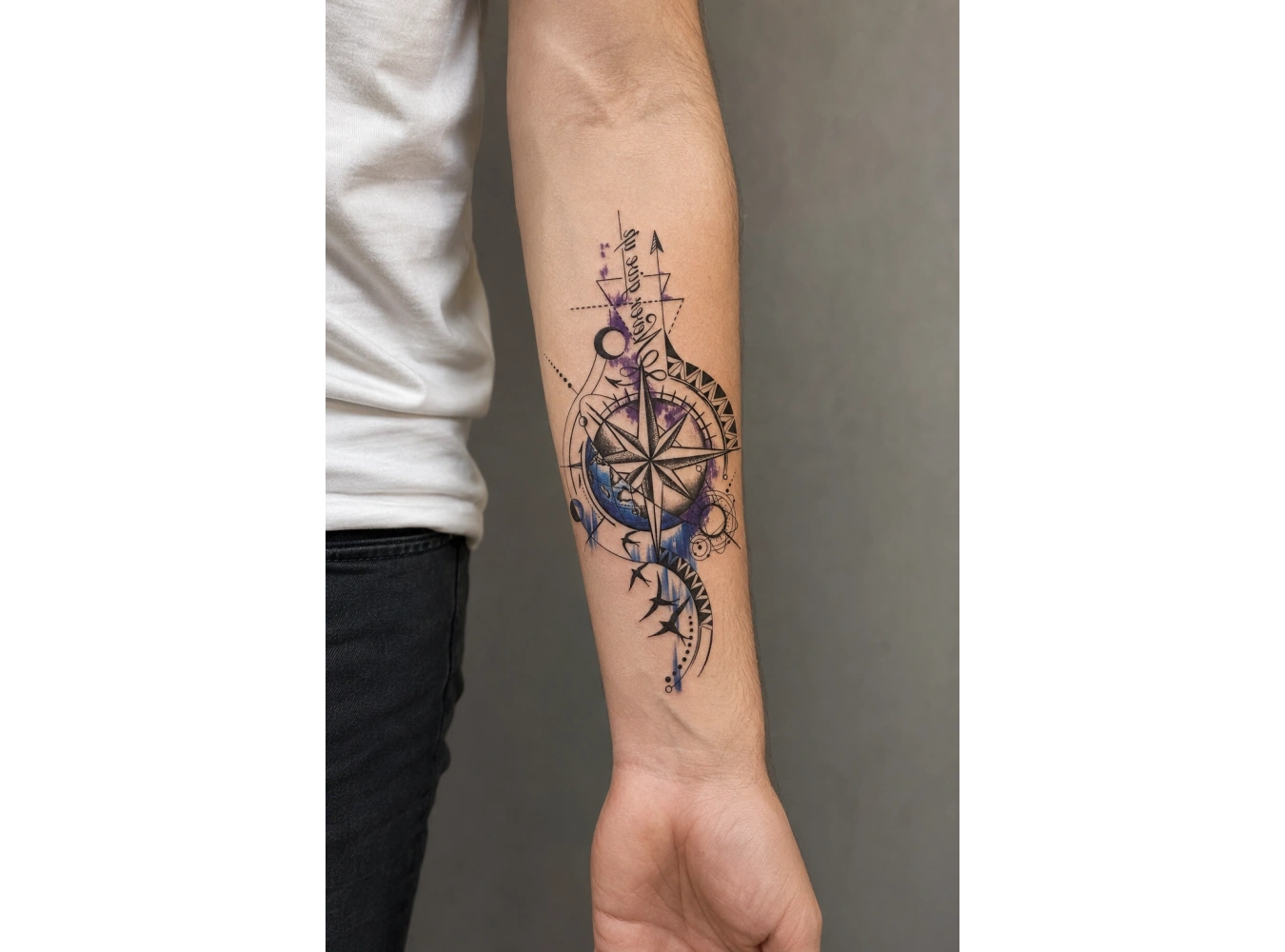 Pusula Geçici Dövme Tattoo