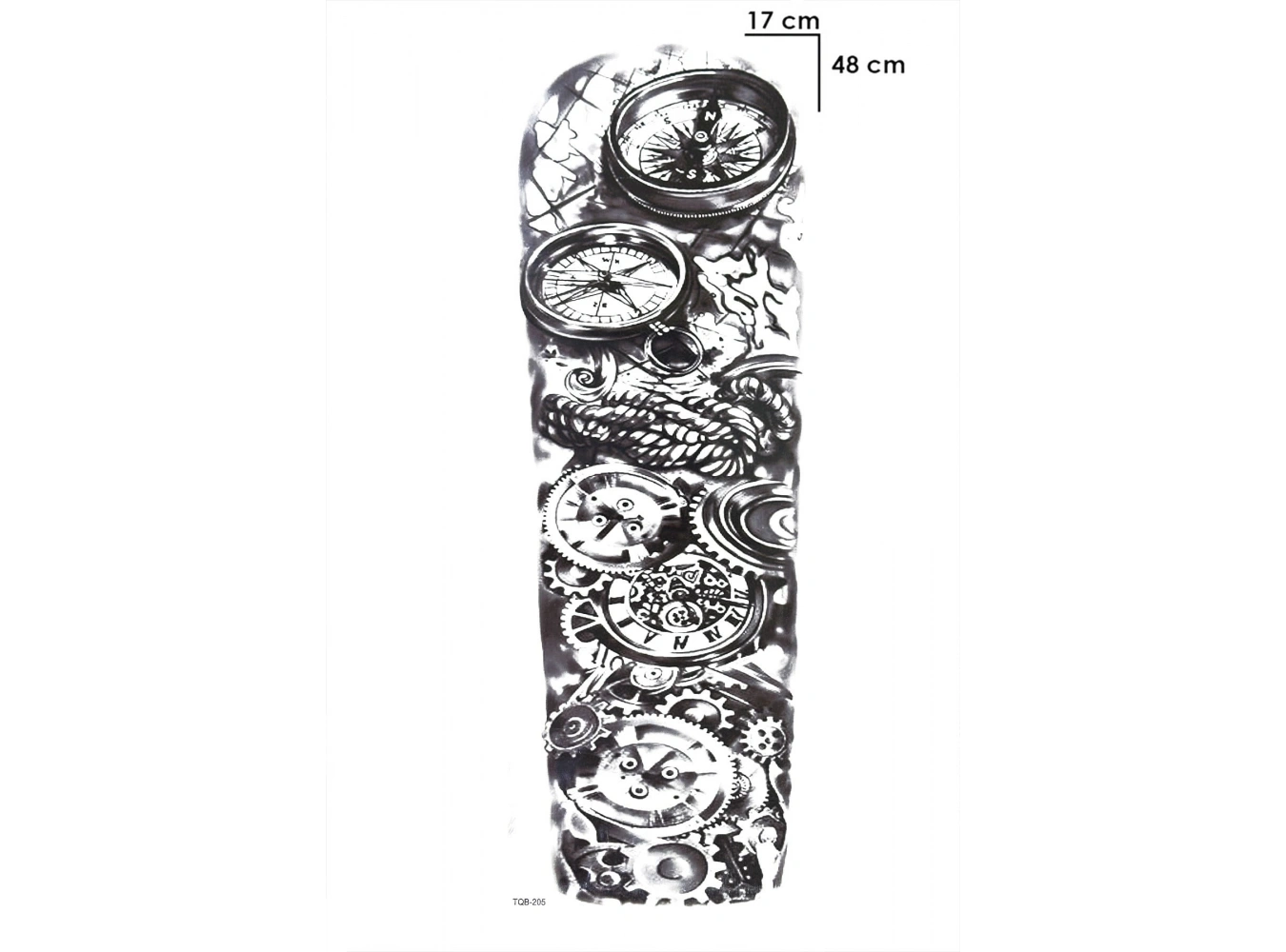 Pusula Kol Geçici Dövme Tattoo