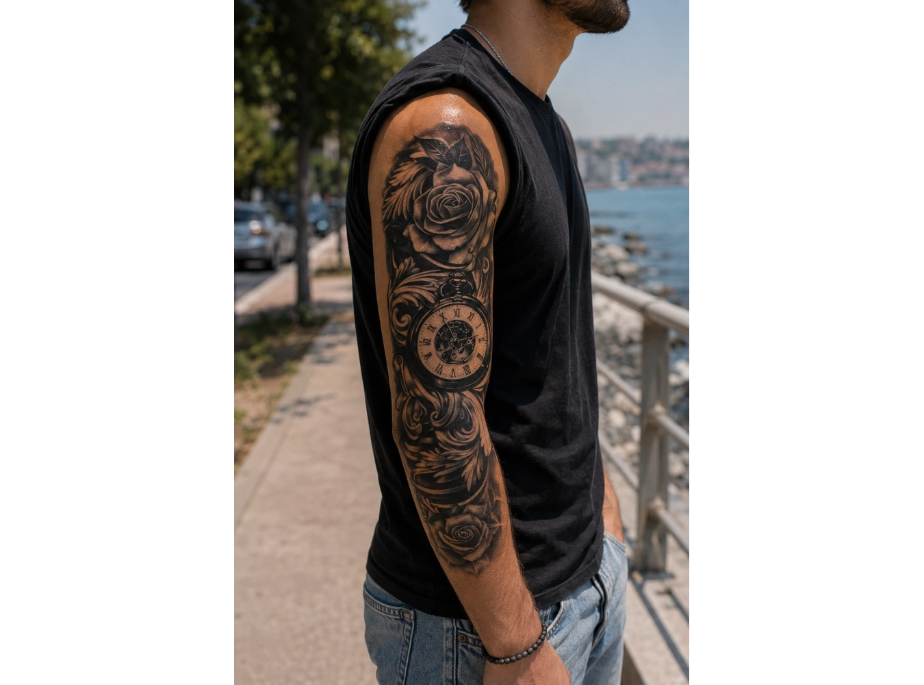 Pusula Kol Geçici Dövme Tattoo