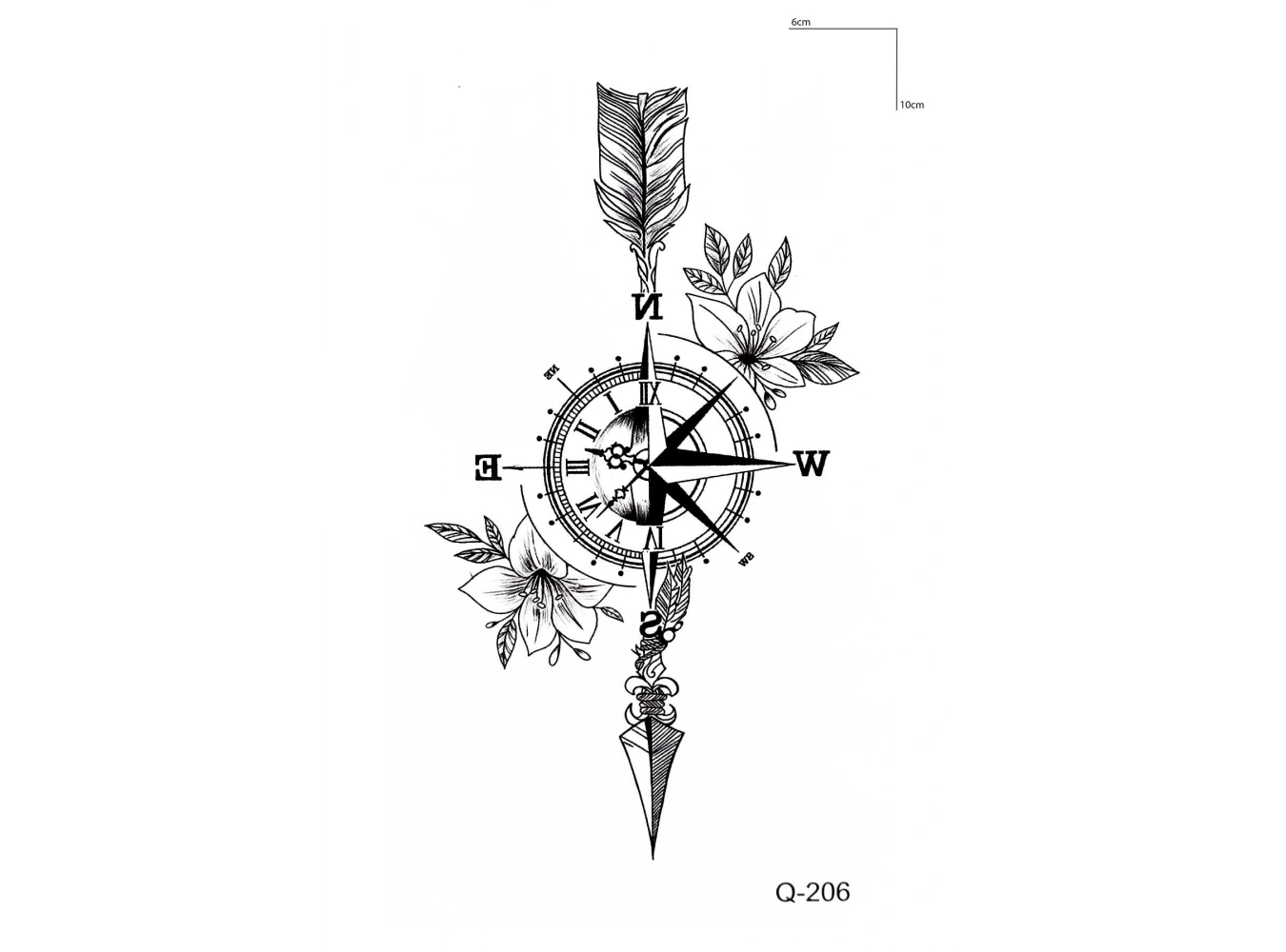 Pusula Mini Geçici Dövme Tattoo