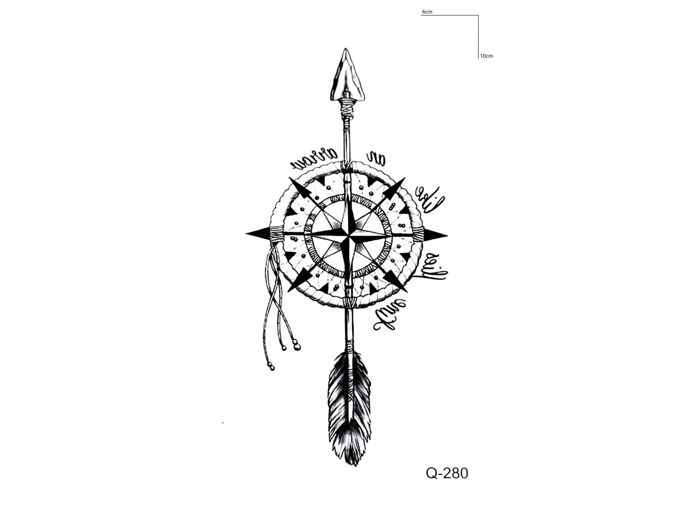 Pusula Mini Geçici Dövme Tattoo