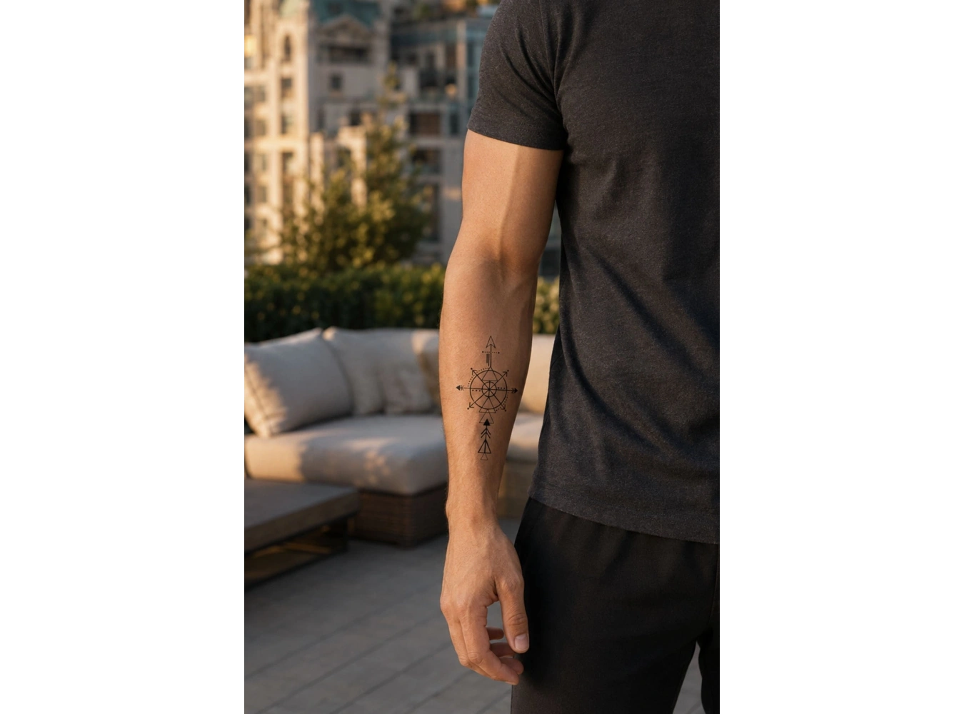 Pusula Mini Geçici Dövme Tattoo