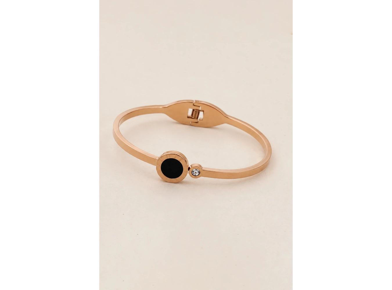 Rose Gold Renk Çelik Kelepçe Bileklik