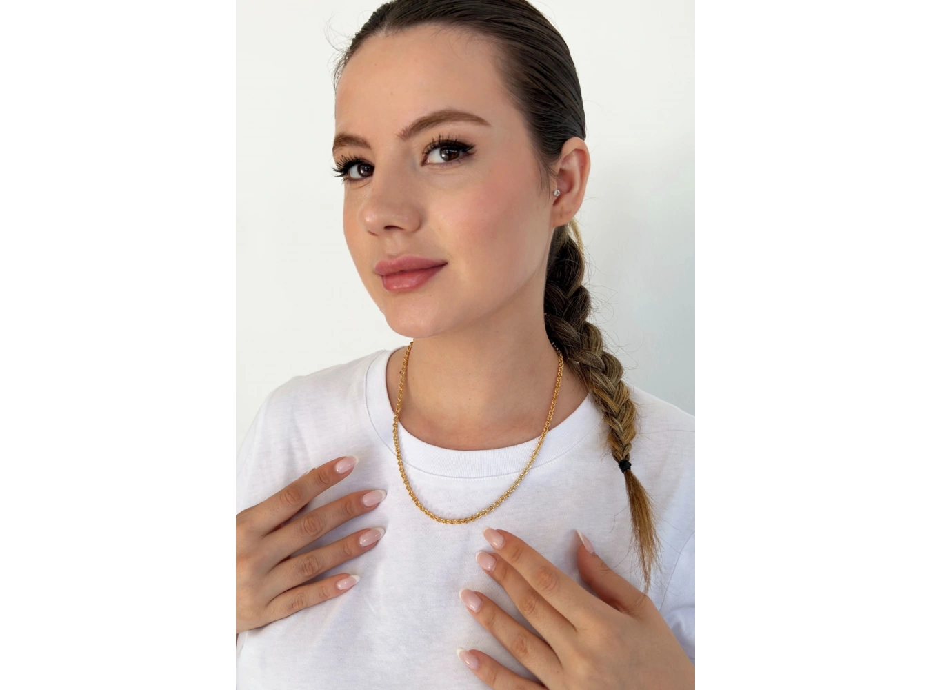 Rose Gold Renk Zincir Kolye
