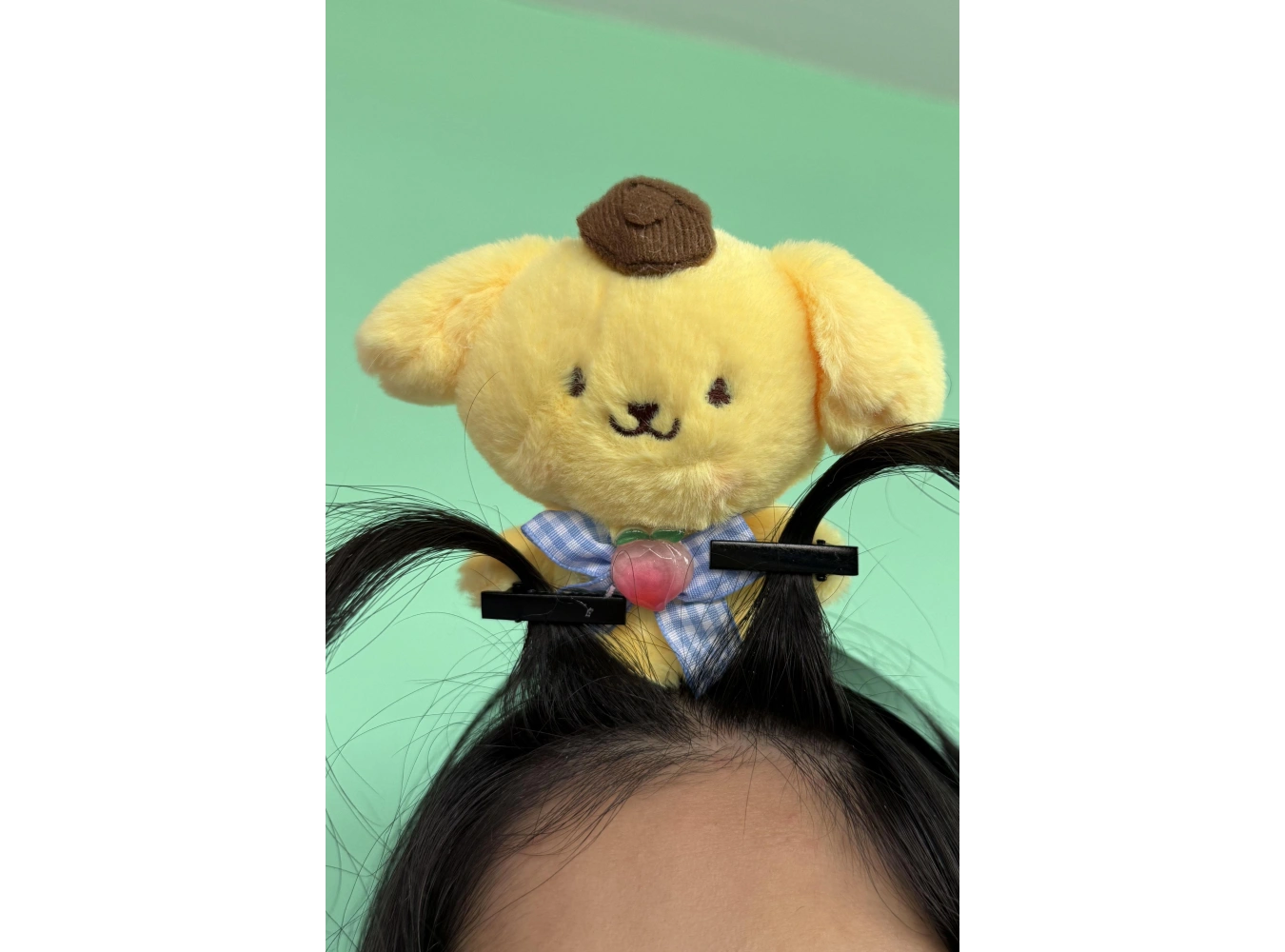 Sarı Renk Anime Figürlü Perçem Tokası Detaylı Taç