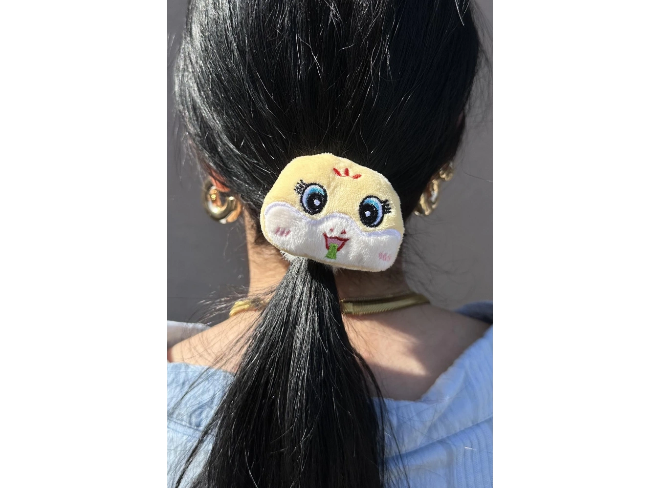 Sarı Renk Ayıcık Figürlü Peluş Simit Toka