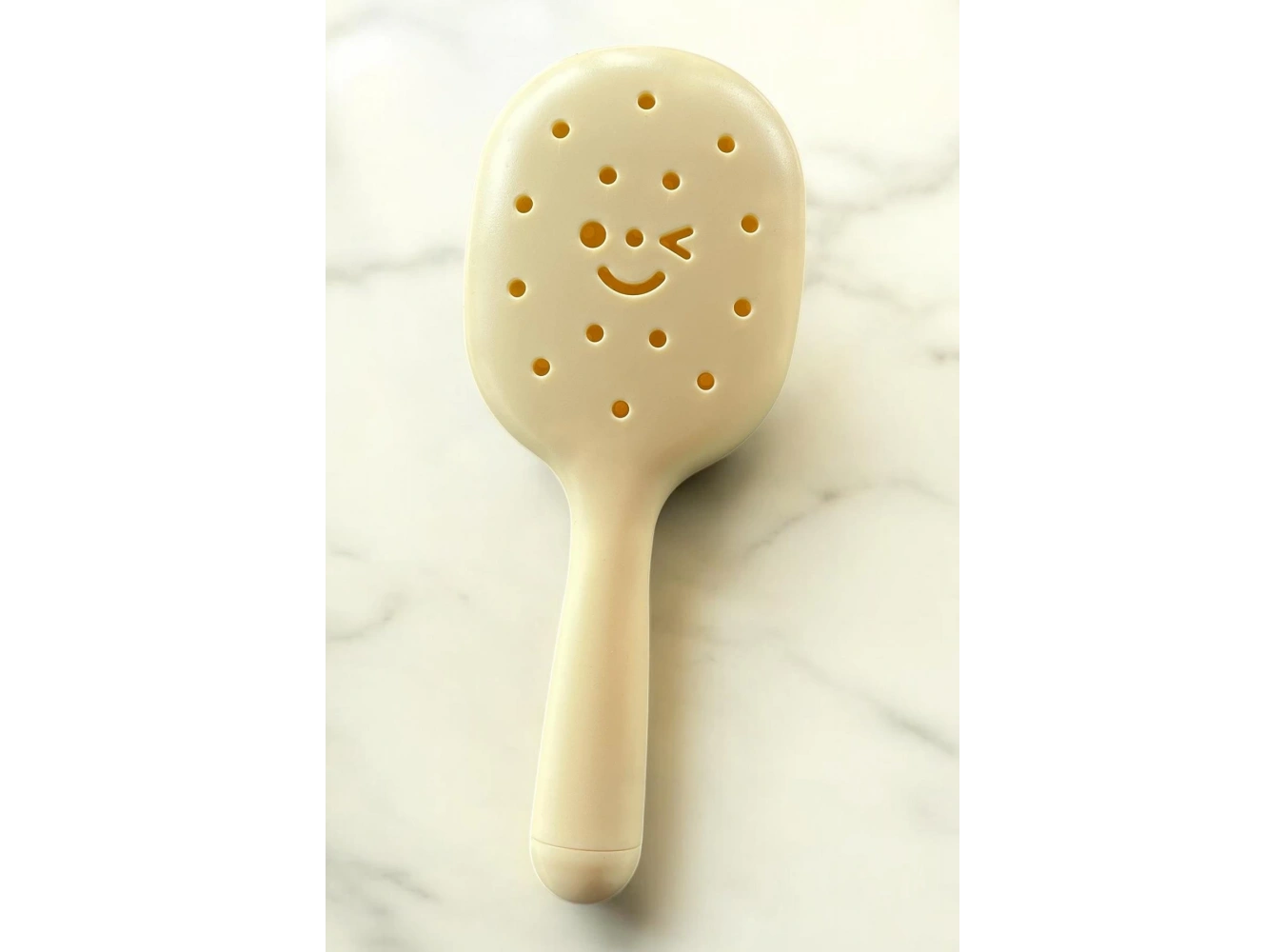 Sarı Renk Charm Takılabilen Saç Tarama Fırçası/ Tarak