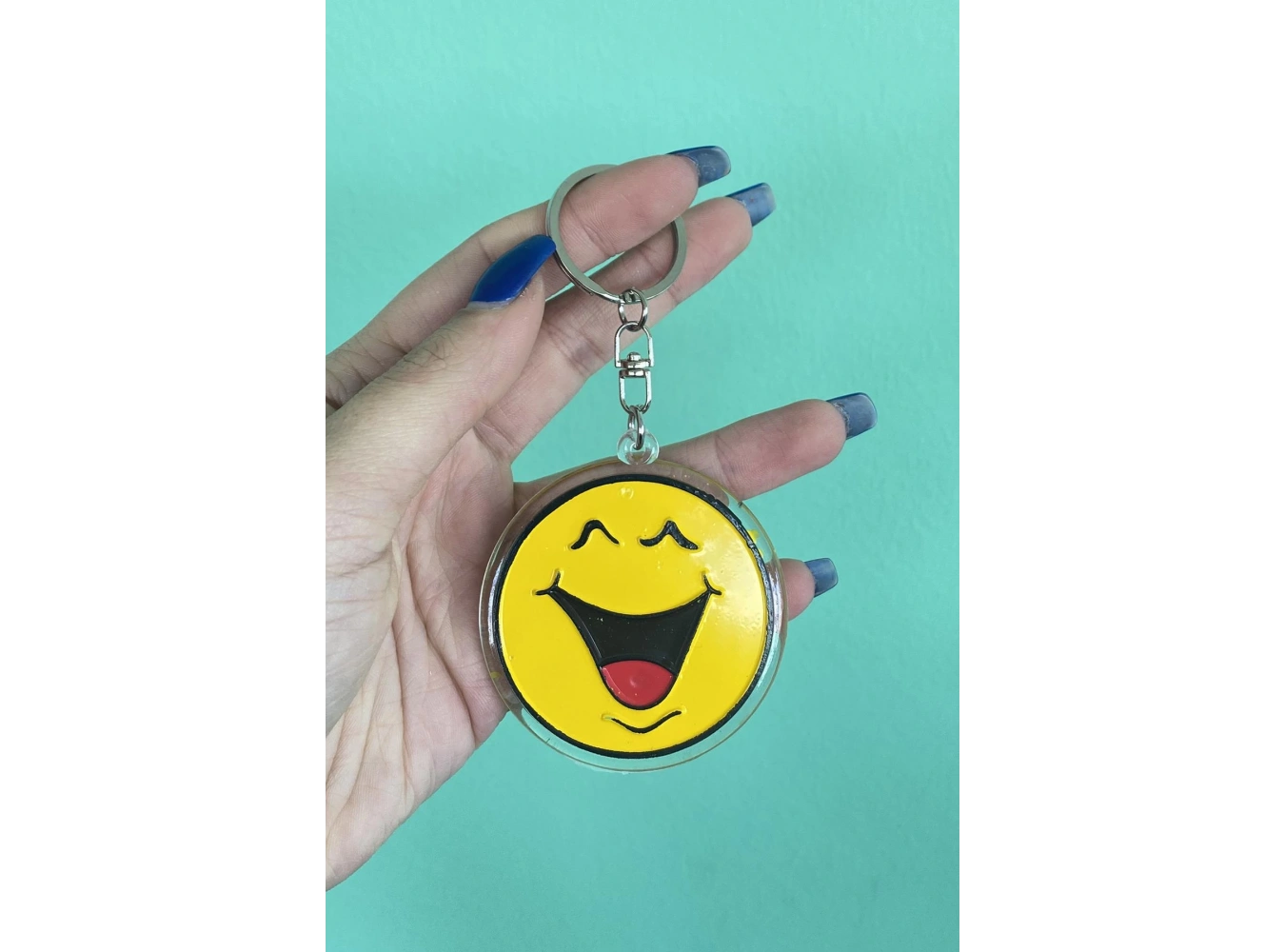 Sarı Renk Emoji Figürlü Anahtarlık