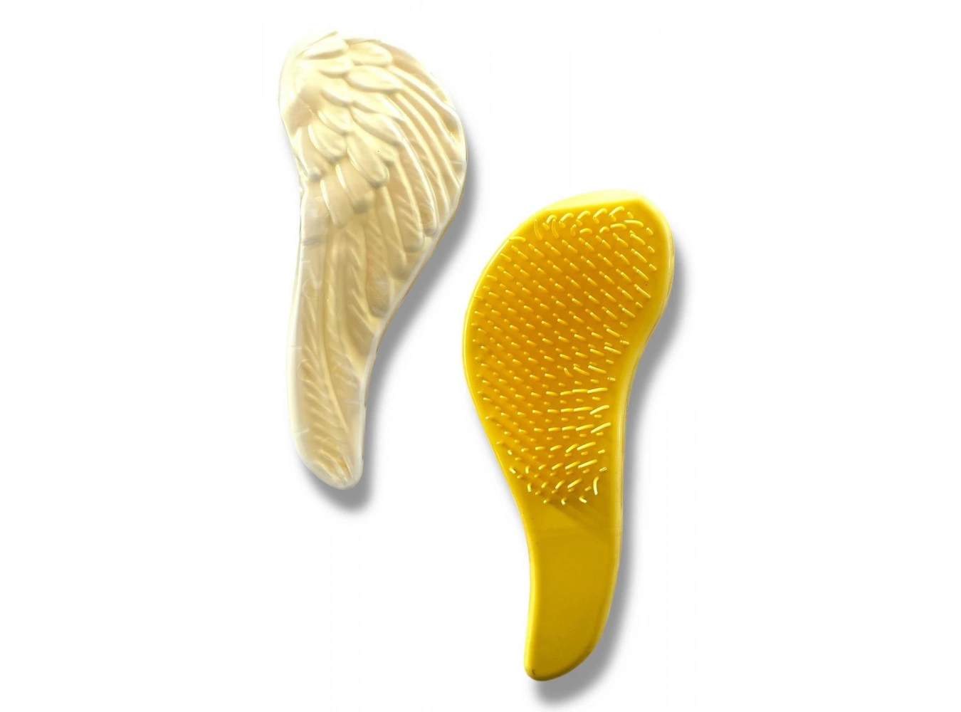 Sarı Renk Kanat Figürlü Saç Tarama Fırçası/ Tarak