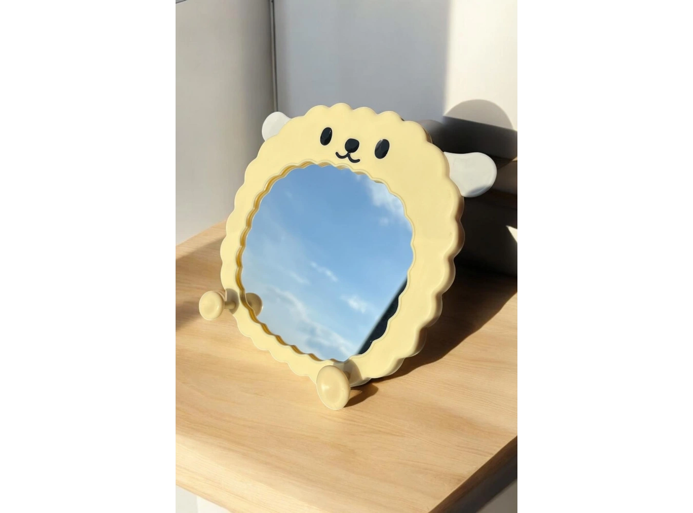 Sarı Renk Koyun Figürlü Masa Aynası