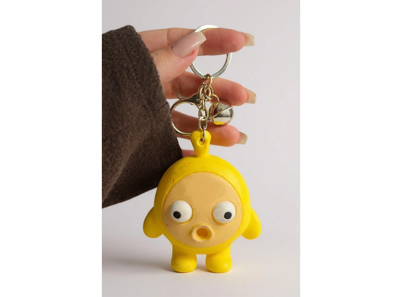 Sarı Renk Oyuncak Figürlü Anahtarlık
