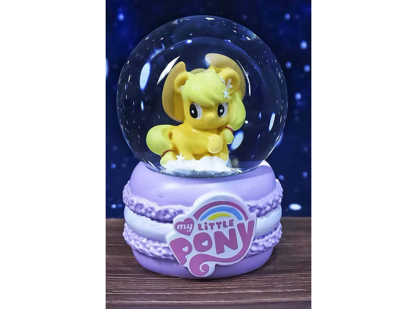 Sarı Renk Unicorn Figürlü Küçük Boy Işıklı Kar Küresi