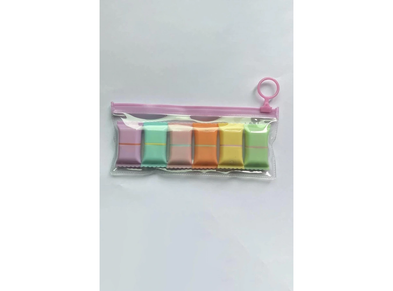 Şeker Figürlü 6lı Fosforlu Kalem Set