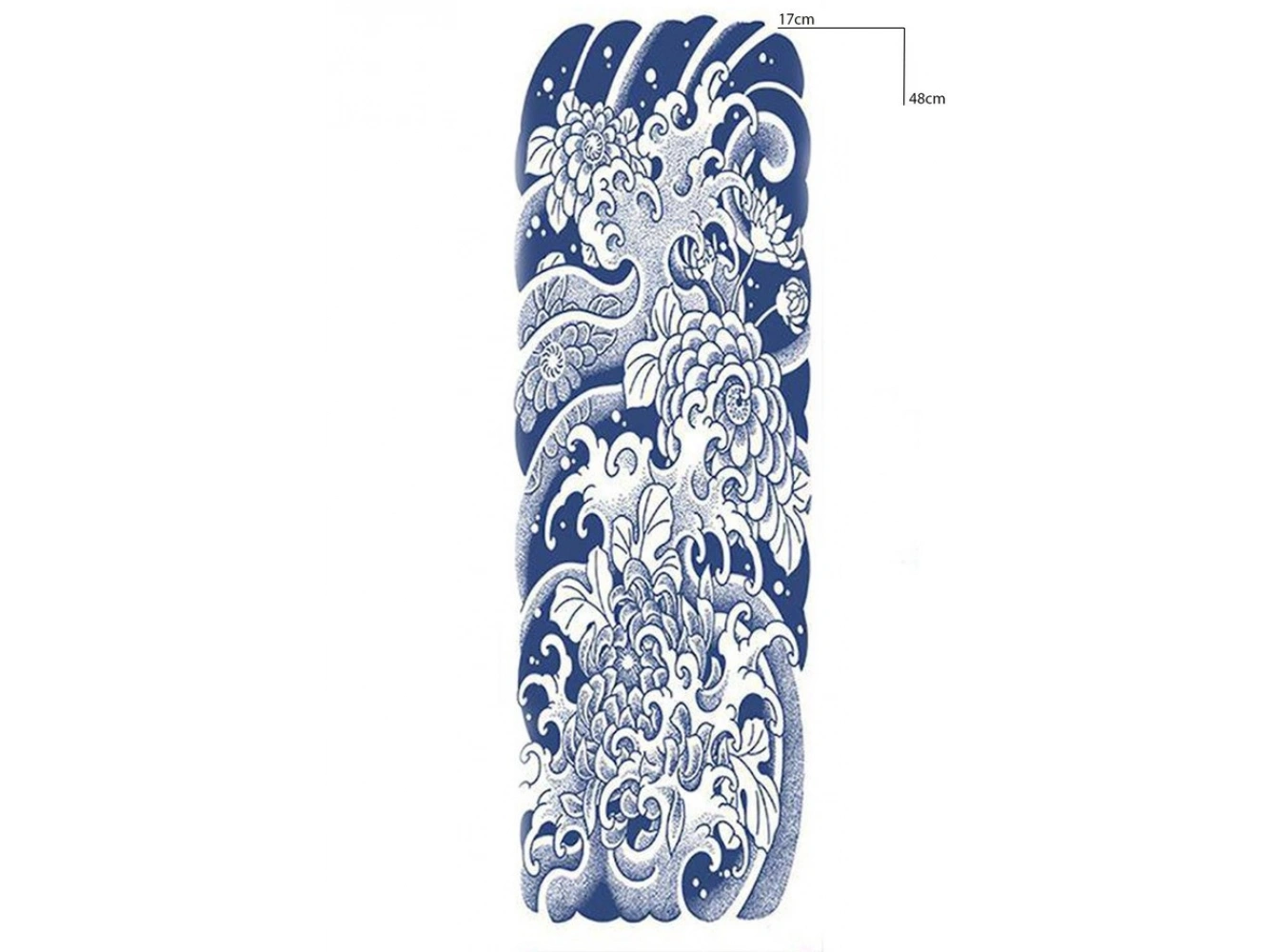 Şekilli Kol Sonradan Kararan Yarı Kalıcı Geçici Dövme Tattoo