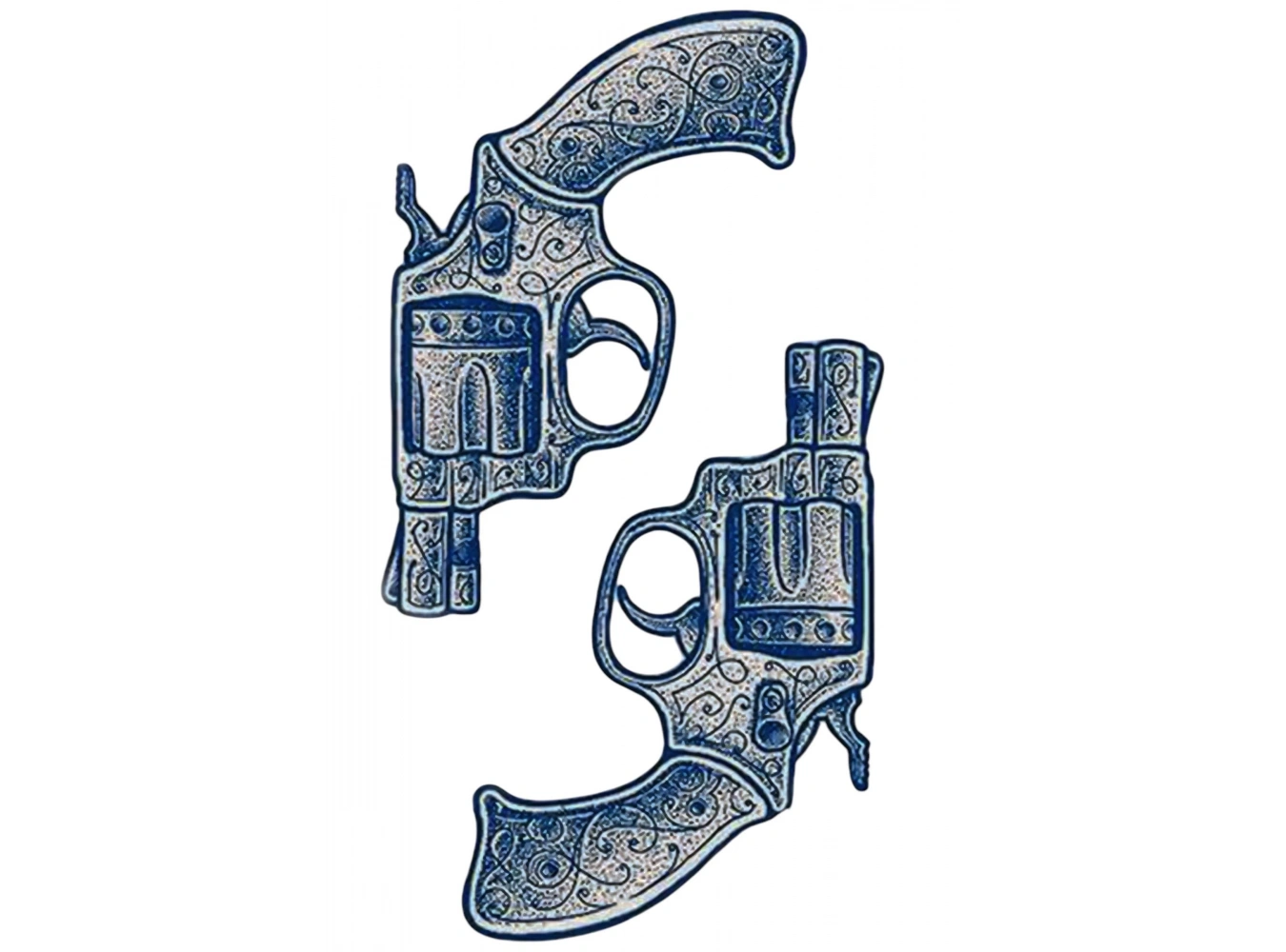 Silah Figürlü 12 Saat Sonra Kararan Geçici Dövme Tattoo