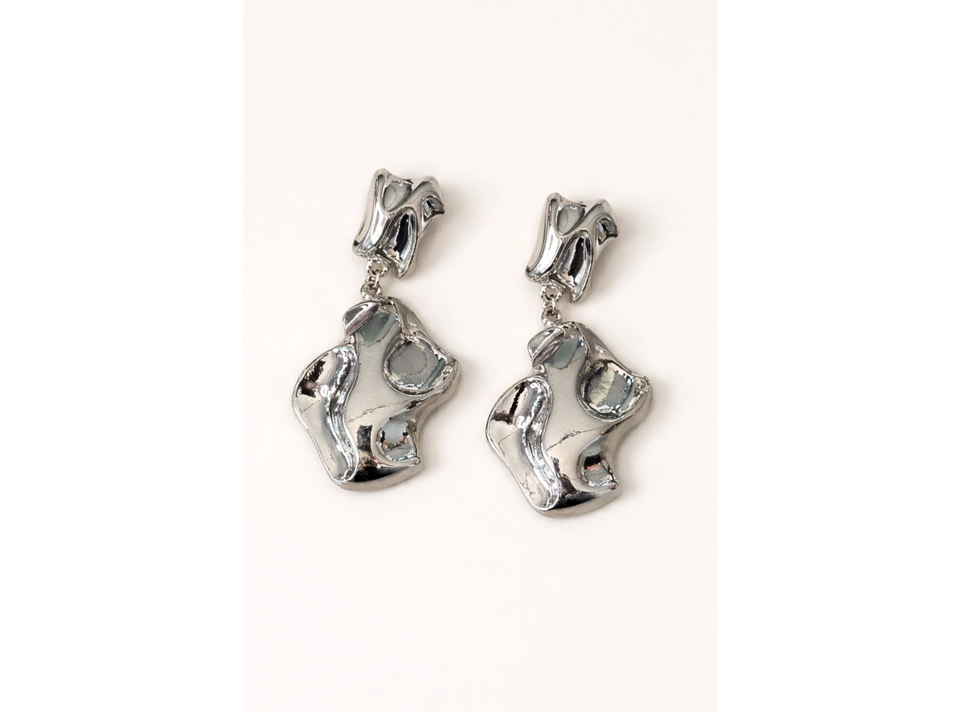 Silver Renk Çelik Küpe (Çift)