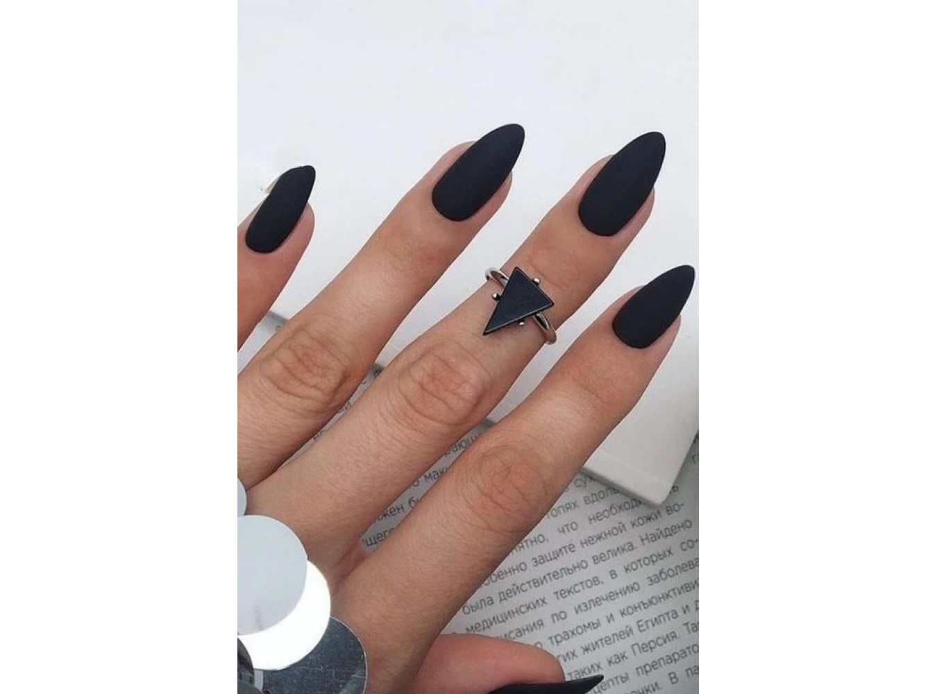 Siyah Renk 24lü Takma Tırnak Seti