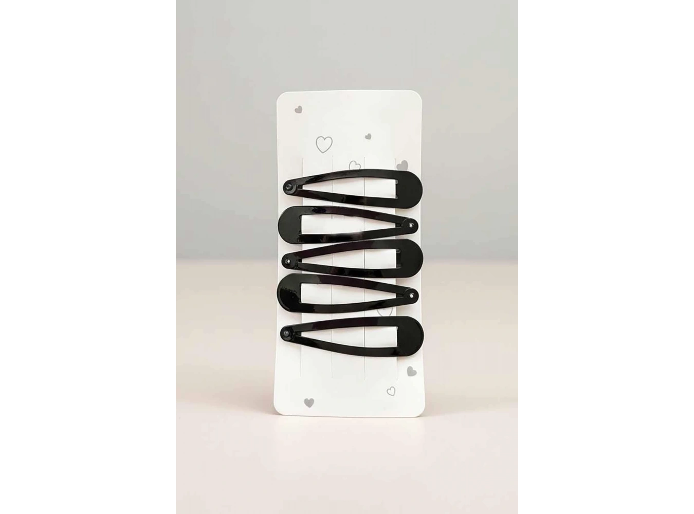 Siyah Renk 5li Yan Toka Set