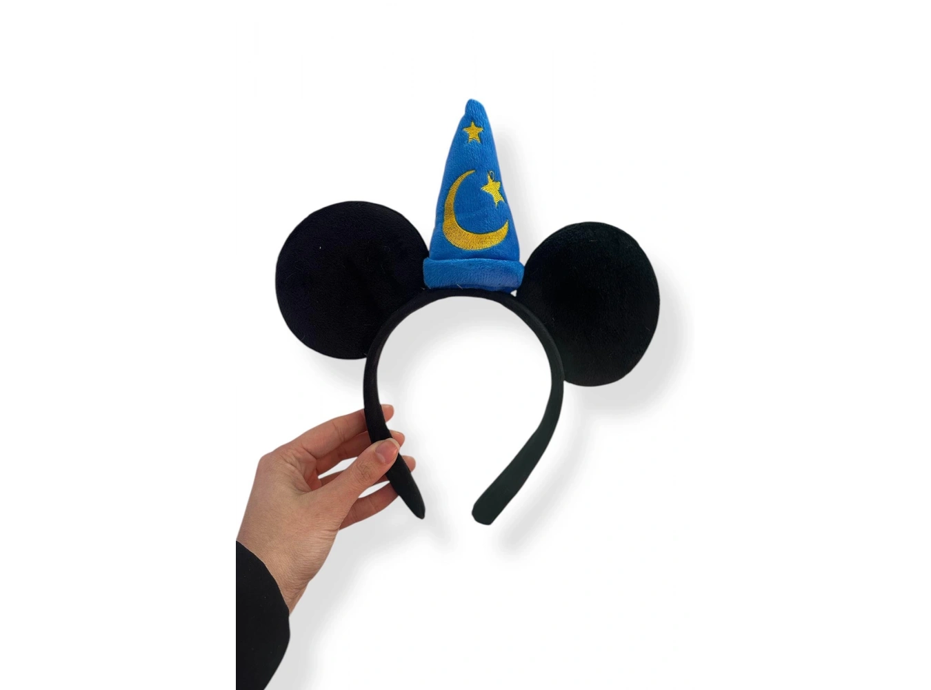 Siyah Renk Ay Ve Yıldız Figürlü Kulak Detaylı Taç