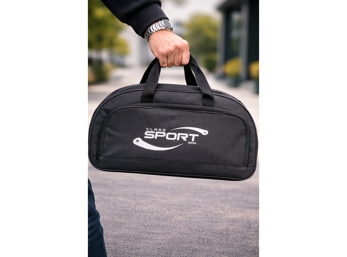 Siyah Renk Büyük Boy El Çantası/ Seyahat Çantası