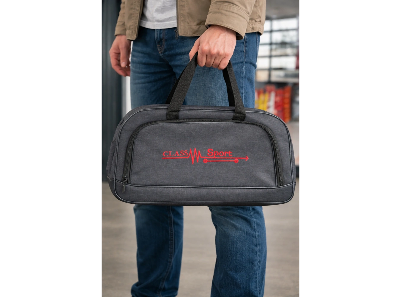 Siyah Renk Büyük Boy El Çantası/ Seyahat Çantası