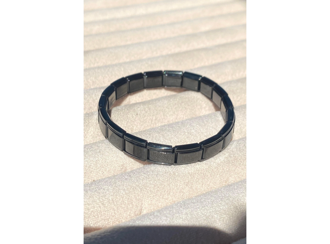 Siyah Renk Çelik Nomination Bileklik