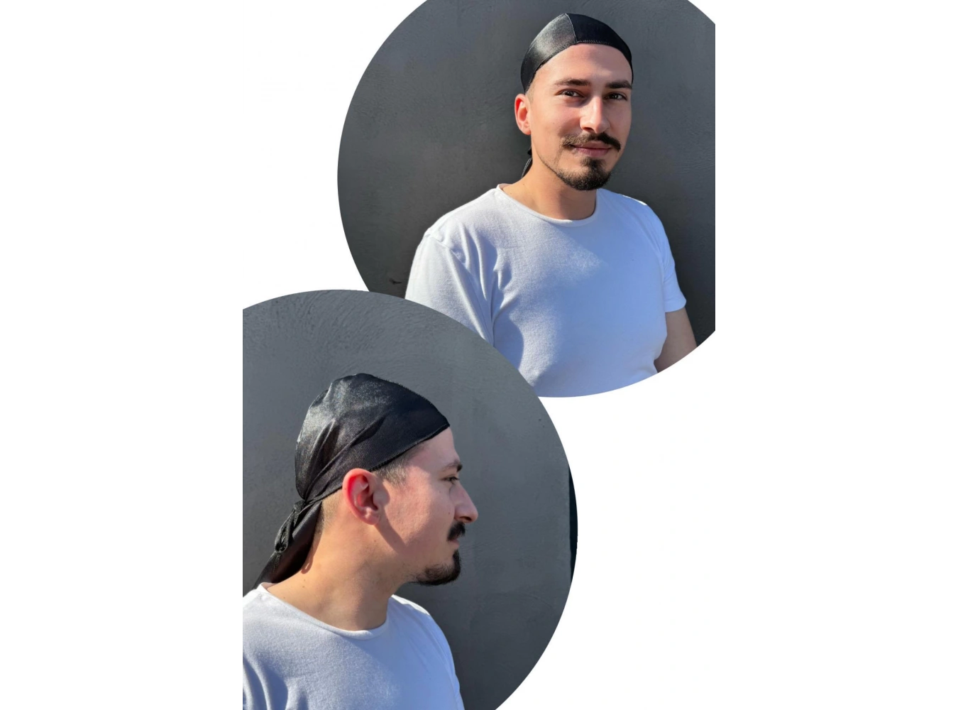 Siyah Renk Durag Bandana