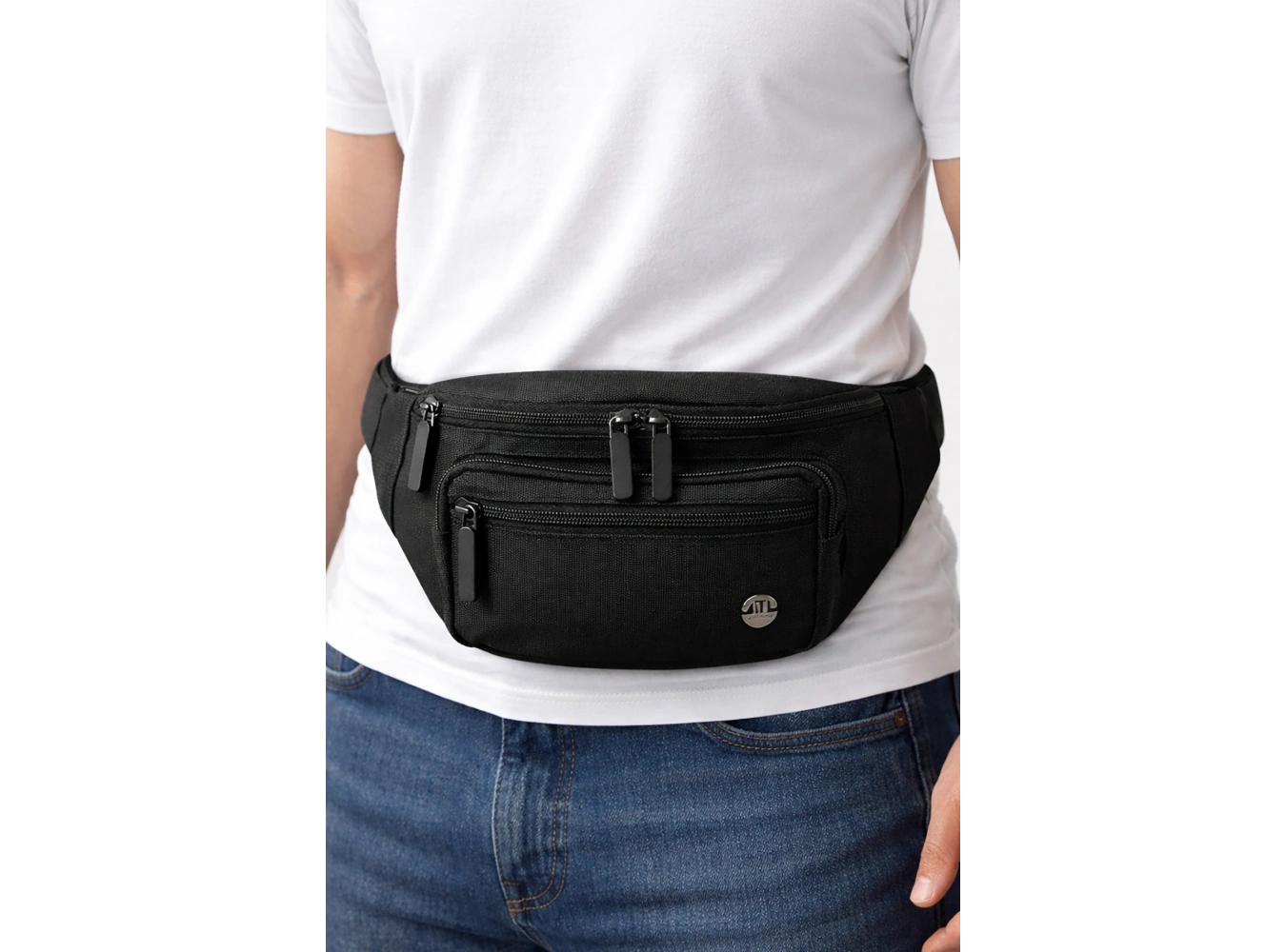 Siyah Renk Erkek Bel Çantası