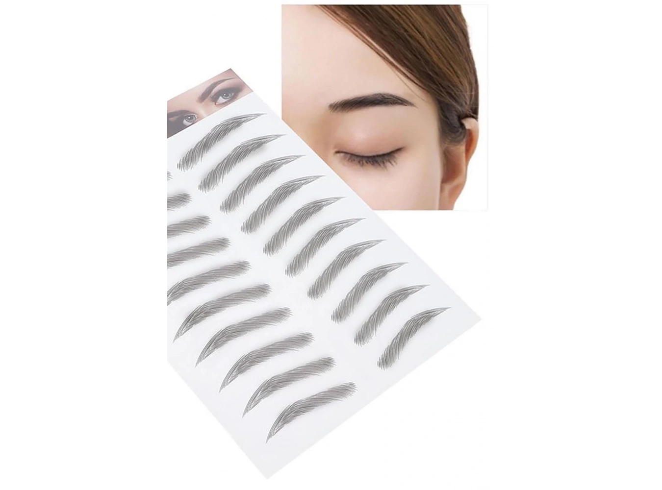 Siyah Renk Geçici Doğal Kaş Dövme Tattoo