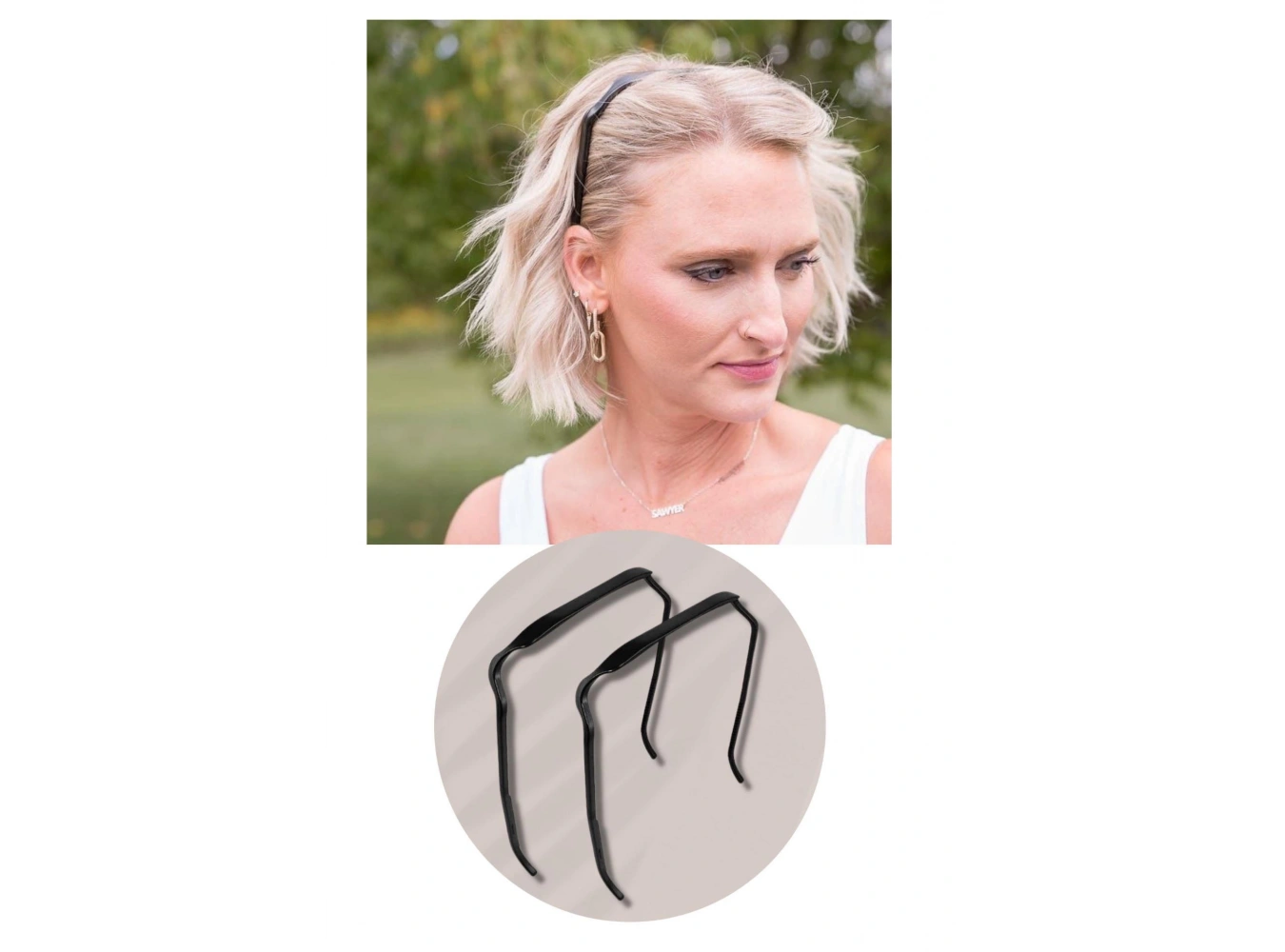 Siyah Renk Gözlük Efekti Veren Taç