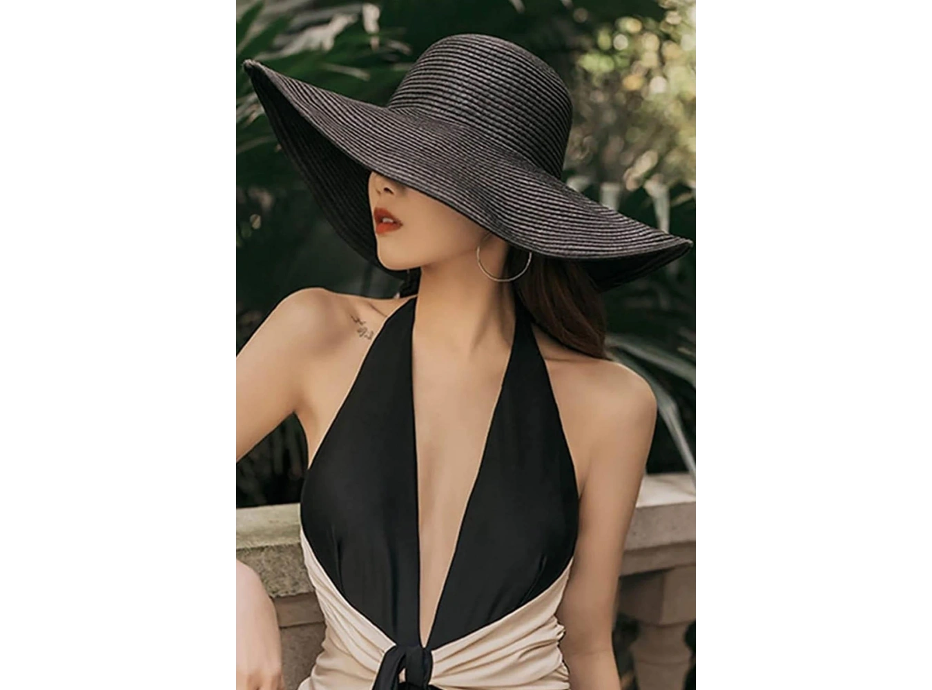 Siyah Renk Hasır Şapka