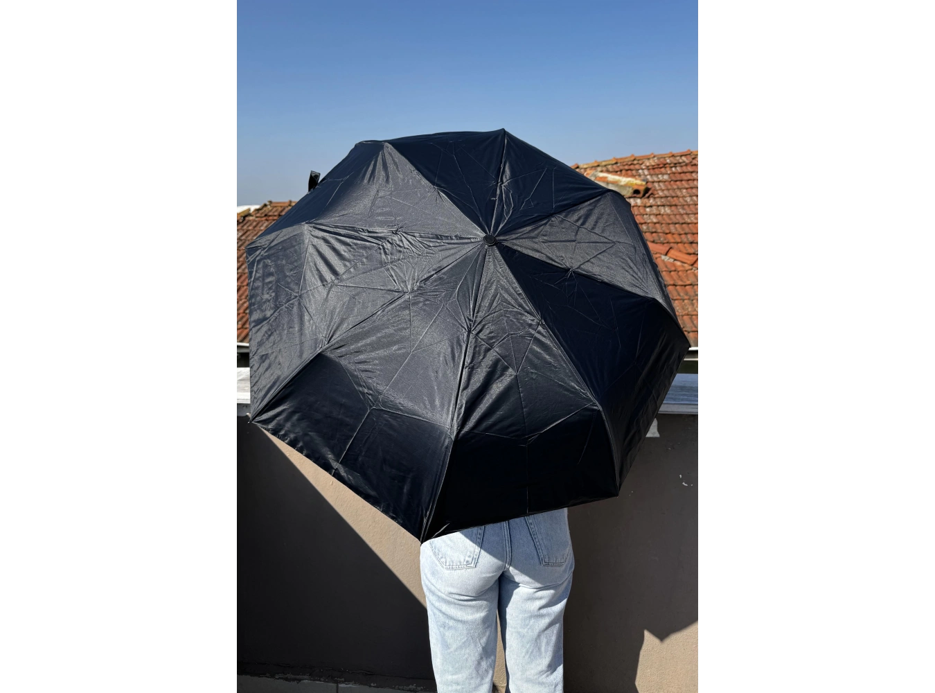 Siyah Renk Katlanabilir Şemsiye