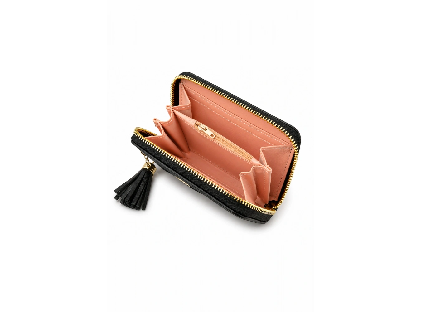 Siyah Renk Kelebek Figürlü Deri Kadın Cüzdan