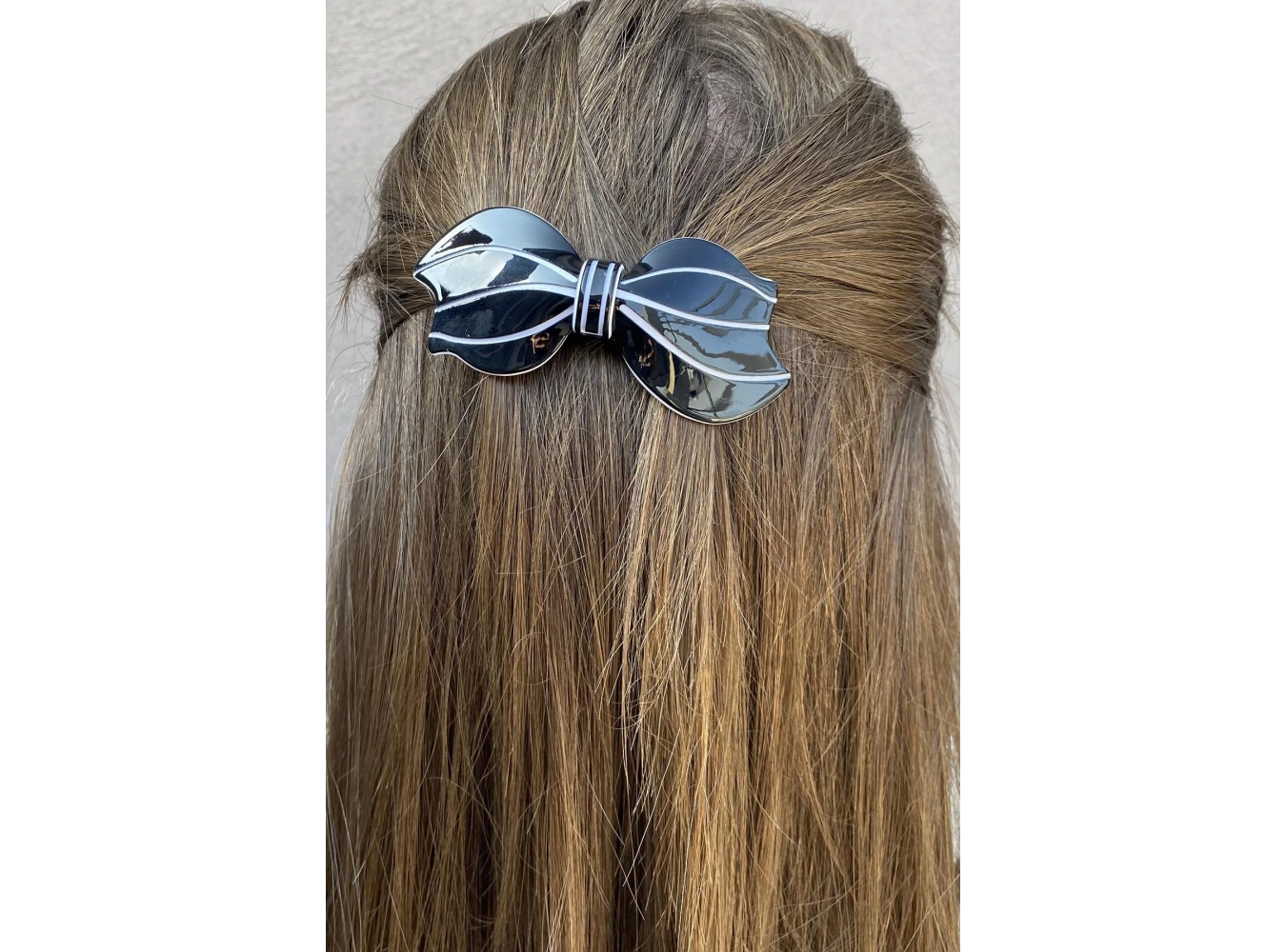 Siyah Renk Kurdele Figürlü Otomat Toka