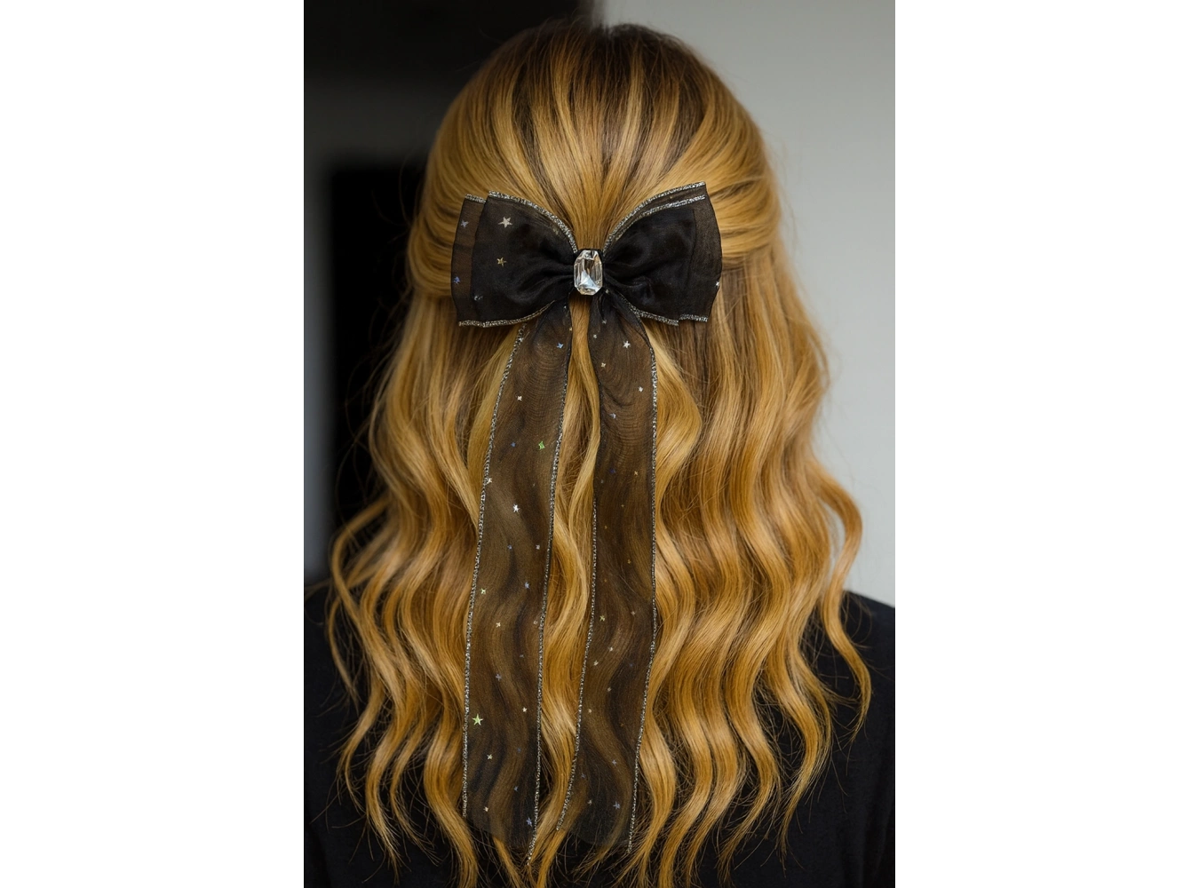 Siyah Renk Kurdele Figürlü Otomat Toka